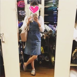 Madewell denim overall dress